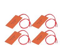 Generic Flexible Silicone Rubber Heating Pad Efficient Electric Blanket Mat for Oil Drum 12V 15W for Industrial Equipment Tanks