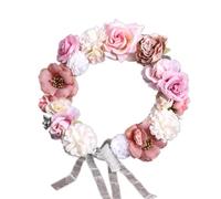 Generic Floral Garlands Crown Hair Wreath Flower Headbands Women Bride Flower Crown for Stall Market Floral Headbands