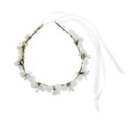 Generic Floral Hair Wreath Headpiece Rose Flower Headband Boho Style Headband for Wedding Bridesmaids