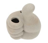 Generic Flower Arranging Vase Ceramic Thumb Up Gesture Floral Holder Easy to Maintain for Plants and Dried Flowers in Shopping Mall Decor