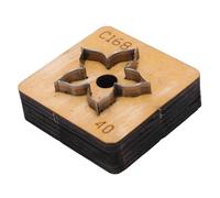 Generic Flower Leather Cutting Die Durable Steel Tool for DIY Crafts Decorations,Includes Leather Craft Cutting Die (40mm)