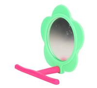 Generic Flower Shape Decorative Plastic Mirror Stand Toy for Budgie Lovebird Cockatiel, Bird Cage Perch Toy for Exercise & Decoration