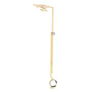 Generic Flute Music Sheet Holder, Alloy Portable Stand with Secure Clamp for Performance Practices, Golden