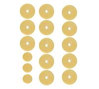 Generic Flute Pads Set Durable Felt Replacement Accessories 16 Pcs for Flutes Yellow