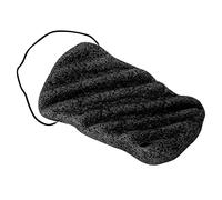 Generic Flutter Body Sponges for Gentle Facial and Skin Care - Big Size Exfoliating Sponges for Sensitive Skin - Individually Packaged (Long Waves Black (Dry))