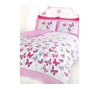 Generic Flutter Butterfly Duvet Cover Set in White | Size: Double Generic White Double
