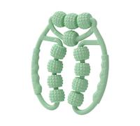 Generic Foam Leg Massage Roller with 12 Wheels, Muscle Relaxation Tool, Portable for Bodybuilding, Sports, Thighs, Calves, Legs, Green