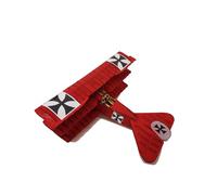 Generic Fokker Dr1 Triplane Balsa Model Airplane Kit, WW1 Red Baron, Fighter Plane, Rubber Powered, History Gift