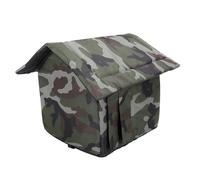 Generic Foldable Cat Hideaway Water Resistant High Strength Shelter for Indoor Outdoor with Ground Nails and Roof Cover (S)