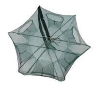 Generic Foldable Crab Trap Net with Automatic 6 Hole Design Durable Nylon for Catching Shrimp Eels and Crawfish on the Water (6 Hole)