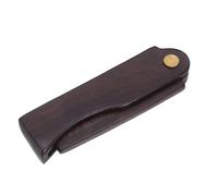 Generic Foldable Ebony Wood Comb for Hair and Beard Styling Anti-static Fine Tooth Grooming Tool for Men and Women Portable Travel with Ergonomic Carved Design and Handcrafted Finish