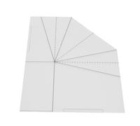 Generic Foldable Food Basket Sew Template,Acrylic Handbag Sewing Template for DIY Crafts, Portable Food Basket Pattern Tool, Sewing Ruler (12 Inch)
