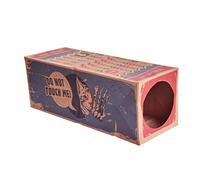Generic Foldable Kraft Paper Cat Tunnel Toy Interactive Play Hide Sneak Watch Fun Sturdy Steel Frame Spring Retractable Design for Indoor Outdoor Cats Pets Playtime Durable Eco Fr (Assorted Color)