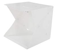 Generic Foldable Lightbox with Adjustable Brightness for Jewelry Photography, LED Soft Light Box with 6 Colors Background 40cm