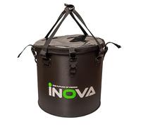 Generic Folding Bucket 200178, 10L, PVC, Round, Clear Cover