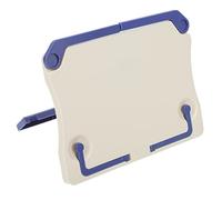 Generic Folding Music Stand Desktop Bookshelf Tablet Support Rack Foldable Music Stand Portable Music Stand Tabletop Music Score Rack Books Rest Rack Students Music Holder Blue Abs