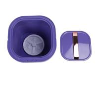 Generic Folding Portable Mini Washer Dryer for Travel Camping Apartment, High Performance Underwear Washing Machine, Rechargeable Foldable Laundry Machine for Light Clothes, Silicone Material (Purple)