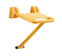Generic Folding Reinforce Bath Chair Folding Chair Shower Stool with Stainless Steel Anti Suitable for Elderly Ho, Yellow