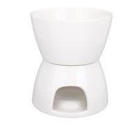 Generic Fondue Pot Set for Chocolate, 300ML Butter Warmer for Cheese with 2 Forks & Base, Mini Ceramic Bowl Fondue Mugs, Kitchen Gadgets and Appliances for Fruit, Dessert, Snack