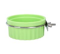Generic Food and Water Bowls: Food Distributor for Parakeets, Bowls and Saucer for Bird Feed, Cage Accessories for Budgies, Conure, Parrot, ara and Canaries