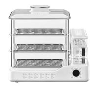 Generic Food Steamer 24L Capacity with Touch Screen, 3 Tier Electric Steamer, 12 Hours Appointment, Compact Design, Independent Water Tank - Easy to Store