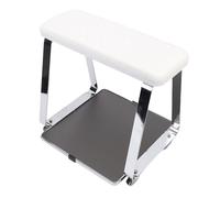Generic Foot Bath Cart, Pedicure Foot Rest Trolley Cart with Spacious Tray and Smooth Wheels, Premium Memory Foam Cushion, Stainless Steel Legs, for Beauty Salon Nail Salon Home Bathroom