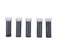 Generic Foot File Roller Heads 5PCS for Micro Pedi Nano Effective Hard Skin Remover and Foot Scrubber Ideal for Home Use ABS Quartz Stone 5.1 X 1.7cm