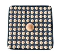 Generic Foot Massage Pad Wooden Reflexology Mat Balls Roller Board Relief Tool with and Bound Edge for Daily Barefoot Practice Suitable for Home use Office, 40 40cm, Square with Massage Ball