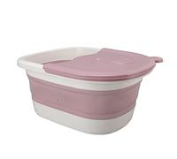 Generic Foot Soaking Tub, Foldable Foot Bath with High Walls, Comfortable Care for Home Use, Plastic Material, 1 Unit (Pink)