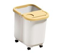 Generic Foot Soaking Tub Pedicure Soaking Tub Foot Bath Bucket Anti Slip Base Raised Massage Points Portable Handles PP Construction Suitable for Household Tu, White Yellow, L with Wheels