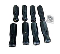 Generic Football Game Handle Wooden Foosball Table Handle Sturdy Replacement Part Pre-Drilled Screws Easy to Fit Suitable for Competitive Training Indoor Gaming, Black