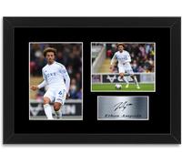 Generic Football Player Ethan Ampadu A4 Printed Signed Autograph Photo Display Mount Poster for Leeds Fans and Supporters Framed