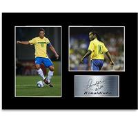 Generic Football Player Ronaldinho Brazil A4 Printed Signed Autograph Photo Display Mount Poster for Fans and Supporters