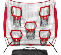 Generic Football Training Net For Quarterback Throwing Practice With And Sturdy Iron Frame Construction For Solo Or Team Training In Outdoor Fields