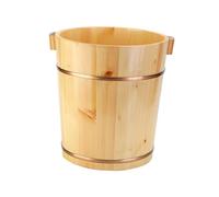 Generic Footbath Bucket Wooden Foot Tub Barrel Reusable Basin Portable Multipurpose Soaking Handmade Tub Comfortable Structure Suitable for Home Spa Treatment, Style A