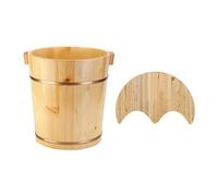 Generic Footbath Bucket Wooden Foot Tub Barrel Reusable Basin Portable Multipurpose Soaking Handmade Tub Comfortable Structure Suitable for Home Spa Treatment, Style C