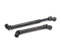 Generic For Axial Wraith Driveshafts Wear Resistant Adjustable Drive Shaft For 1/10 RC Cars, 2 Pieces Iron Black