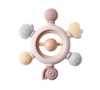Generic for Baby Bath Tub Beechwood Ring Teether Baby Inflatable Bathtub Ring (One Size)