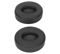 Generic For SoloPro Ear Pads Replacement Earpads, Flexible and Comfortable Ear Cushion Pads For Wireless On Headphones, 2 X Soft Leather Earpads (Black)