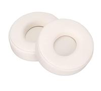 Generic For SoloPro Ear Pads Replacement Earpads, Flexible and Comfortable Ear Cushion Pads For Wireless On Headphones, 2 X Soft Leather Earpads (White)