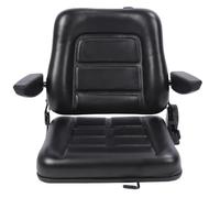 Generic Forklift Fit for Seat with Fit for Track Ergonomic Enhanced Comfort for Dumper Mower Skid Loader Black PVC Artificial Leather 1 X Forklift for Seat (PVC Artificial Leather + Metal)