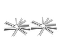 Generic French Manicure 18Pcs 9 Sizes Tips Cutter For Creating Beautiful Smile Lines On Nails, Steel Material, NO.0-NO.8, For Professional Salon/Home Use