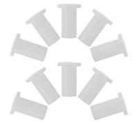 Generic Fridge Bottom Door Parts, 10pcs White Plastic Appliance Replacement Hinge Part for Freezer Door Repair at Home
