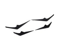 Generic Front Bumper Spoiler Canard ABS Front Bumper Vent Canard 4PCS Aerodynamic Splitter Fins Easy Installation for X6 G06 LCI M Sport 2023 and After (Glossy Black)