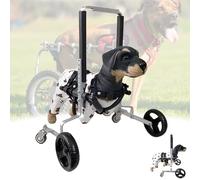Generic Front Legs Dog Wheelchair, Doggy Wheelchairs with 4-Wheels LightWeight, Adjustable Dog Carts Front Limb Walking Recover Mobility Aids for Injured, Disabled, Paralysis, Hind Limb Weak Pet(A,XXL