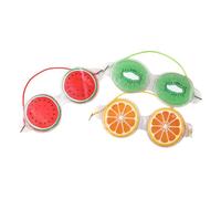 Generic Fruit Pattern Eye Masks 3pcs Gel Cold Eye Pads for Summer Cooling Dryness and Puffiness