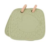 Generic Fruit Pattern Toddler Silicone Book Toy Soft Dual-Sided Bathtime Learning Aid for 0-6 Years Old Crafted From Resilient Silicone 5.1" (Pea Green)