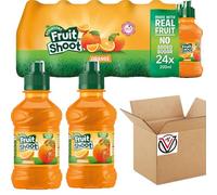 Generic Fruit Shoot Orange Juice Drink 24 x 200ml - Low Calorie Orange Soft Drink with Sweeteners and Vitamins.