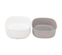 Generic Fruit Vegetable Purifier, Ultrasonic Gradient Drainage Holes Portable Fruit Vegetable Cleaner Device Wireless Operation Food Grade PP for Home