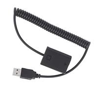 Generic Full Decoder USB to FW50 Dummy Battery for ILDC Cameras, Short Circuit Protection, Extend Time, Plug and Play, 1PCS, Black, 40-80cm, Suitable for NEX-3/5/6/7 Series, A33/A37/A35/A55,